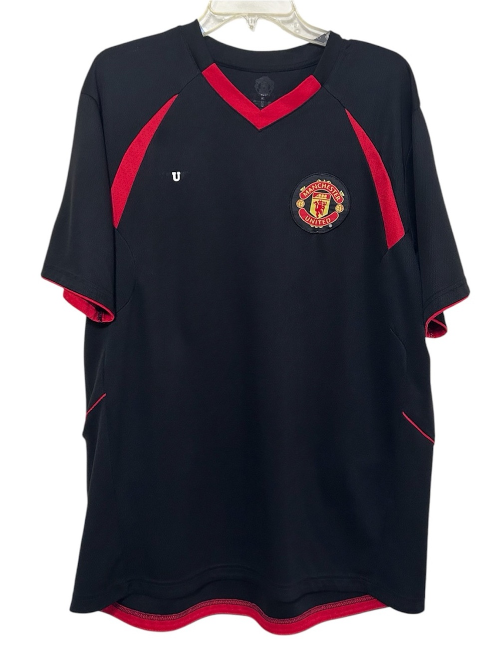 Manchester United Black & Red Short Sleeve Soccer Jersey Size XL